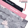 image:imageReebok Womens Hipster Panties 6 Pack Soft Stretch Bonded Seamless Underwear  Sleek Smoothedge Edges Create a Smooth Look Under Leggings and Denim Lightweight Stretch Moves with Every WorkoutSharkskinFoxGloveBlack