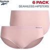 image:imageReebok Womens Hipster Panties 6 Pack Soft Stretch Bonded Seamless Underwear  Sleek Smoothedge Edges Create a Smooth Look Under Leggings and Denim Lightweight Stretch Moves with Every WorkoutBlackLotusSky Blue