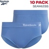 image:imageReebok Womens Hipster Panties Underwear Stretch TagFree Waistband 10 Pack  Made for Busy Mornings Gym Sessions and Everyday Routines BarelyThere Feel Glides Under Any OutfitBlack SpacedyeBlueToadstoolSharkskinWhite