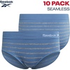 image:imageReebok Womens Hipster Panties Underwear Stretch TagFree Waistband 10 Pack  Made for Busy Mornings Gym Sessions and Everyday Routines BarelyThere Feel Glides Under Any OutfitBlue Stripe MelangeLotusCharcoal HeatherLilasDeep Taupe