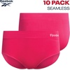 image:imageReebok Womens Hipster Panties Underwear Stretch TagFree Waistband 10 Pack  Made for Busy Mornings Gym Sessions and Everyday Routines BarelyThere Feel Glides Under Any OutfitHeather GreyPink LadySharkskinRaspberryPlum