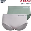 image:imageReebok Womens Hipster Underwear  36 Pack Plus Size Performance Tag Free Hipster Panties Seamless Underwear for WomenBlack JacquardPale GreyGreen6pk