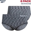 image:imageReebok Womens Hipster Underwear  36 Pack Plus Size Performance Tag Free Hipster Panties Seamless Underwear for WomenBlack SpacedyeBlackGreen6pk