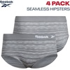 image:imageReebok Womens Hipster Underwear  48 Pack Plus Size Stretch Performance Hipster Panties Seamless Underwear for WomenGreenLilyBlackBlack