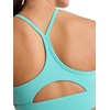 image:imageReebok Womens Id Train Tri Back Bra Slim Fit Lightweight Stretch Poly Motion Interlock Fabric MoistureWickingAi Aqua  Id Train