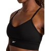 image:imageReebok Womens Id Train Tri Back Bra Slim Fit Lightweight Stretch Poly Motion Interlock Fabric MoistureWickingBlack  Id Train