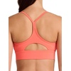image:imageReebok Womens Id Train Tri Back Bra Slim Fit Lightweight Stretch Poly Motion Interlock Fabric MoistureWickingSunset Coral  Id Train