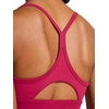 image:imageReebok Womens Id Train Tri Back Bra Slim Fit Lightweight Stretch Poly Motion Interlock Fabric MoistureWickingVector Very Berry  Id Train