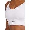 image:imageReebok Womens Id Train Tri Back Bra Slim Fit Lightweight Stretch Poly Motion Interlock Fabric MoistureWickingWhite  Id Train