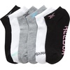 image:imageReebok Womens Low Cut Socks 6 Pack Cushioned Athletic Performance Socks  Breathable MoistureWicking Fabric with Arch Support a Comfort Toe Seam and Flexible Stretch FitBlackWhiteGrey