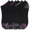 image:imageReebok Womens Low Cut Socks 6 Pack Lightweight Performance Athletic Socks  Performance Stretch Lightweight and Breathable Toe Seam with Arch SupportBlackPink Marl