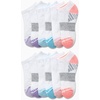 image:imageReebok Womens No Show Socks Moisture Wicking Cushion Low Cut Socks 12 Pack  Stretch Performance Fabric Cushioned Heel and Toe Arch Support Comfort Seam Shoe Size 410All White Multi