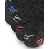 image:imageReebok Womens No Show Socks Moisture Wicking Cushion Low Cut Socks 12 Pack  Stretch Performance Fabric Cushioned Heel and Toe Arch Support Comfort Seam Shoe Size 410All Black