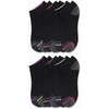 image:imageReebok Womens No Show Socks Moisture Wicking Cushion Low Cut Socks 12 Pack  Stretch Performance Fabric Cushioned Heel and Toe Arch Support Comfort Seam Shoe Size 410BlackPink Marl