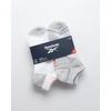 image:imageReebok Womens No Show Socks Moisture Wicking Cushioned Low Cut Socks 6 Pack  Stretch Performance Fabric Cushioned Heel and Toe Arch Support Comfort Seam Shoe Size 410Cool GreyWhite