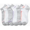 image:imageReebok Womens No Show Socks Moisture Wicking Cushioned Low Cut Socks 6 Pack  Stretch Performance Fabric Cushioned Heel and Toe Arch Support Comfort Seam Shoe Size 410Cool GreyWhite