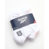 image:imageReebok Womens No Show Socks Moisture Wicking Cushioned Low Cut Socks 6 Pack  Stretch Performance Fabric Cushioned Heel and Toe Arch Support Comfort Seam Shoe Size 410White Logo