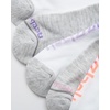 image:imageReebok Womens No Show Socks Moisture Wicking Cushioned Low Cut Socks 6 Pack  Stretch Performance Fabric Cushioned Heel and Toe Arch Support Comfort Seam Shoe Size 410Cool GreyWhite