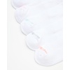 image:imageReebok Womens No Show Socks Moisture Wicking Cushioned Low Cut Socks 6 Pack  Stretch Performance Fabric Cushioned Heel and Toe Arch Support Comfort Seam Shoe Size 410White Logo