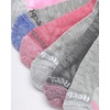 image:imageReebok Womens No Show Socks Moisture Wicking Cushioned Low Cut Socks 6 Pack  Stretch Performance Fabric Cushioned Heel and Toe Arch Support Comfort Seam Shoe Size 410GreyPink