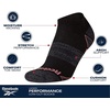 image:imageReebok Womens No Show Socks Moisture Wicking Cushioned Low Cut Socks 6 Pack  Stretch Performance Fabric Cushioned Heel and Toe Arch Support Comfort Seam Shoe Size 410White Logo