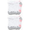 image:imageReebok Womens Quarter Socks 12 Pack Moisture Wicking Athletic Socks  MoistureWicking Fabric with a Flexible Stretch Fit Arch Support and a Comfort Toe SeamWhiteGrey Logo
