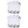 image:imageReebok Womens Quarter Socks 12 Pack Moisture Wicking Athletic Socks  MoistureWicking Fabric with a Flexible Stretch Fit Arch Support and a Comfort Toe SeamAlabaster White