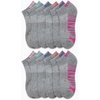 image:imageReebok Womens Quarter Socks 12 Pack Moisture Wicking Athletic Socks  MoistureWicking Fabric with a Flexible Stretch Fit Arch Support and a Comfort Toe SeamAll Grey