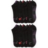 image:imageReebok Womens Quarter Socks 12 Pack Moisture Wicking Athletic Socks  MoistureWicking Fabric with a Flexible Stretch Fit Arch Support and a Comfort Toe SeamBlack Fade
