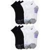 image:imageReebok Womens Quarter Socks 12 Pack Moisture Wicking Athletic Socks  MoistureWicking Fabric with a Flexible Stretch Fit Arch Support and a Comfort Toe SeamBlackWhite