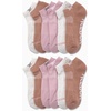 image:imageReebok Womens Quarter Socks 12 Pack Moisture Wicking Athletic Socks  MoistureWicking Fabric with a Flexible Stretch Fit Arch Support and a Comfort Toe SeamTan Multi