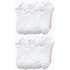 image:imageReebok Womens Quarter Socks 12 Pack Moisture Wicking Athletic Socks  MoistureWicking Fabric with a Flexible Stretch Fit Arch Support and a Comfort Toe SeamAll White