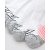 image:imageReebok Womens Quarter Socks 6 Pack Comfort Cushioned Athletic Socks  Moisturewicking Fabric Keeps Feet Dry Flexible Knit Hugs the Arch Plush Footbed Absorbs ShockWhiteGrey Logo