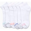 image:imageReebok Womens Quarter Socks 6 Pack Comfort Cushioned Athletic Socks  Moisturewicking Fabric Keeps Feet Dry Flexible Knit Hugs the Arch Plush Footbed Absorbs ShockWhite