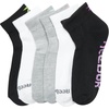 image:imageReebok Womens Quarter Socks 6 Pack Comfort Cushioned Athletic Socks  Moisturewicking Fabric Keeps Feet Dry Flexible Knit Hugs the Arch Plush Footbed Absorbs ShockBlackWhite Assorted
