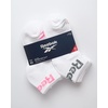 image:imageReebok Womens Quarter Socks 6 Pack Comfort Cushioned Athletic Socks  Moisturewicking Fabric Keeps Feet Dry Flexible Knit Hugs the Arch Plush Footbed Absorbs ShockWhite Marl