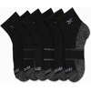 image:imageReebok Womens Quarter Socks 6 Pack Comfort Cushioned Athletic Socks  Moisturewicking Fabric Keeps Feet Dry Flexible Knit Hugs the Arch Plush Footbed Absorbs ShockBlackGrey