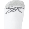 image:imageReebok Womens Quarter Socks 6 Pack Comfort Cushioned Athletic Socks  Moisturewicking Fabric Keeps Feet Dry Flexible Knit Hugs the Arch Plush Footbed Absorbs ShockWhiteGrey Logo