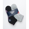 image:imageReebok Womens Quarter Socks 6 Pack Comfort Cushioned Athletic Socks  Moisturewicking Fabric Keeps Feet Dry Flexible Knit Hugs the Arch Plush Footbed Absorbs ShockBlackWhite Assorted