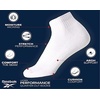 image:imageReebok Womens Quarter Socks Moisture Wicking Cushioned Ankle Socks 12 Pack  Stretch Performance Fabric Cushioned Heel amp Toe Secure Arch Support Quarter Cut Shoe Size 410Dark Greywhiteblack
