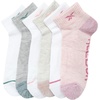 image:imageReebok Womens Quarter Socks Moisture Wicking Cushioned Ankle Socks 6 Pack  Stretch Performance Fabric Cushioned Heel amp Toe Secure Arch Support Quarter Cut Shoe Size 410Pink Multi