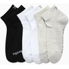 image:imageReebok Womens Quarter Socks Moisture Wicking Cushioned Ankle Socks 6 Pack  Stretch Performance Fabric Cushioned Heel amp Toe Secure Arch Support Quarter Cut Shoe Size 410BlackTanWhite