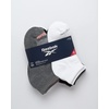 image:imageReebok Womens Quarter Socks Moisture Wicking Cushioned Ankle Socks 6 Pack  Stretch Performance Fabric Cushioned Heel amp Toe Secure Arch Support Quarter Cut Shoe Size 410GreyWhiteBlack