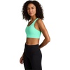 image:imageReebok Womens Rush Medium Impact Sports Bra Slim Fit MoistureWickingAtomic Aqua