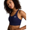 image:imageReebok Womens Rush Medium Impact Sports Bra Slim Fit MoistureWickingNavy