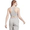 image:imageReebok Womens Sports Bra Light SupportMedium Grey HeatherWhite