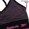 image:imageReebok Womens Sports Bras  4 Pack WireFree Longline Bralettes  Seamless Build Hugs Without Squeezing Adjustable Crossback Straps Adapt to Your Workout or Everyday RoutineSpacedyePink