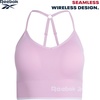 image:imageReebok Womens Sports Bras  4 Pack WireFree Longline Bralettes  Seamless Build Hugs Without Squeezing Adjustable Crossback Straps Adapt to Your Workout or Everyday RoutineBlack JacquardMauve