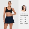 image:imageReebok Womens Swim Skirt with Shorts Liner Swim Skorts for Women Swimwear Sporty Athletic Bathing Suit Skirt BottomsNavy