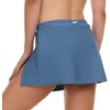 image:imageReebok Womens Swim Skirt with Shorts Liner Swim Skorts for Women Swimwear Sporty Athletic Bathing Suit Skirt BottomsSlate Blue